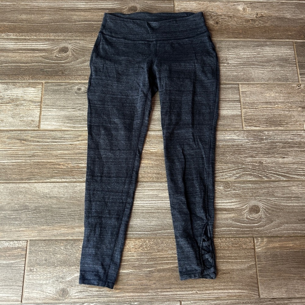GapFit‎ Activewear Leggings Womens Medium Navy Lattice Ankle